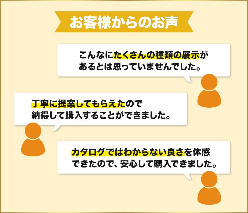 お客様からのお声