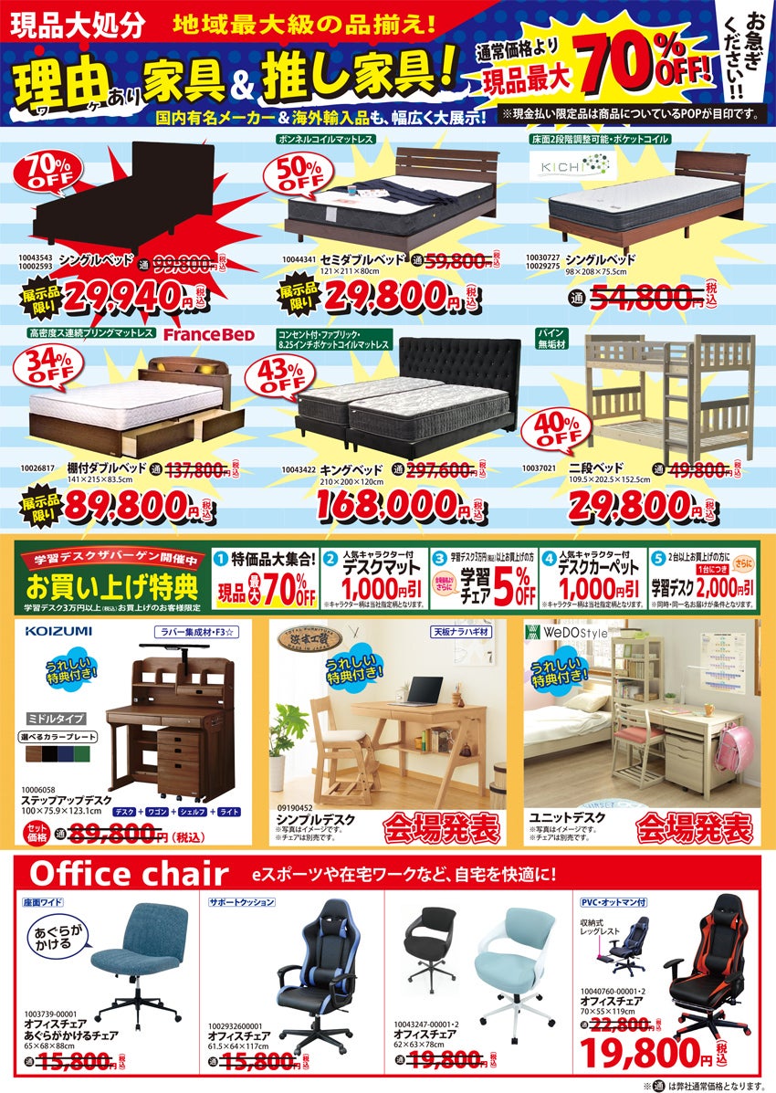 アウトレット商品