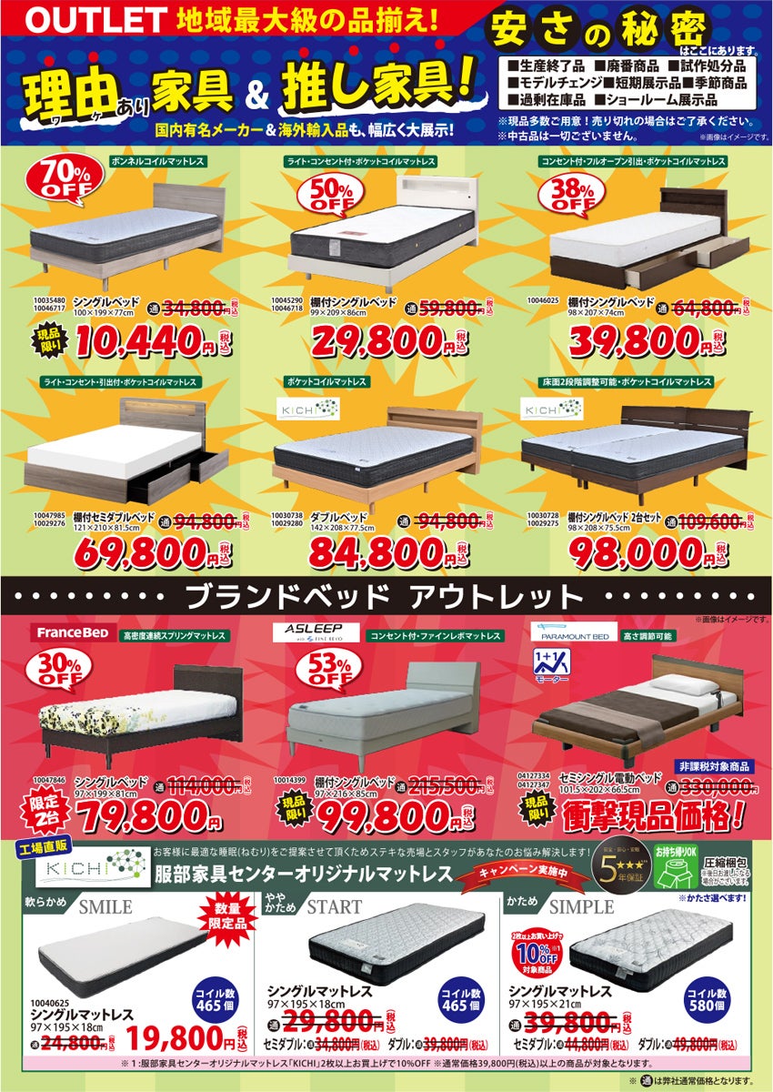 アウトレット商品