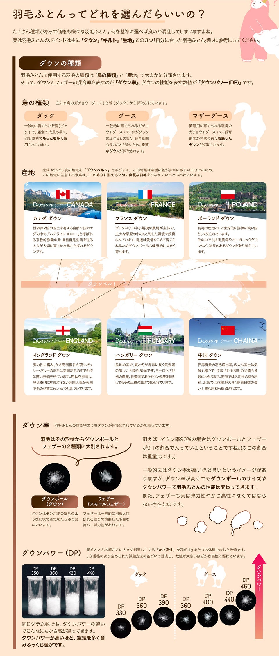 羽毛ふとん選び方