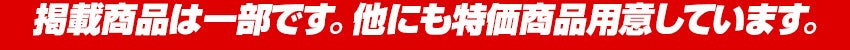 掲載商品は一部です。他にも特価商品用意しています。