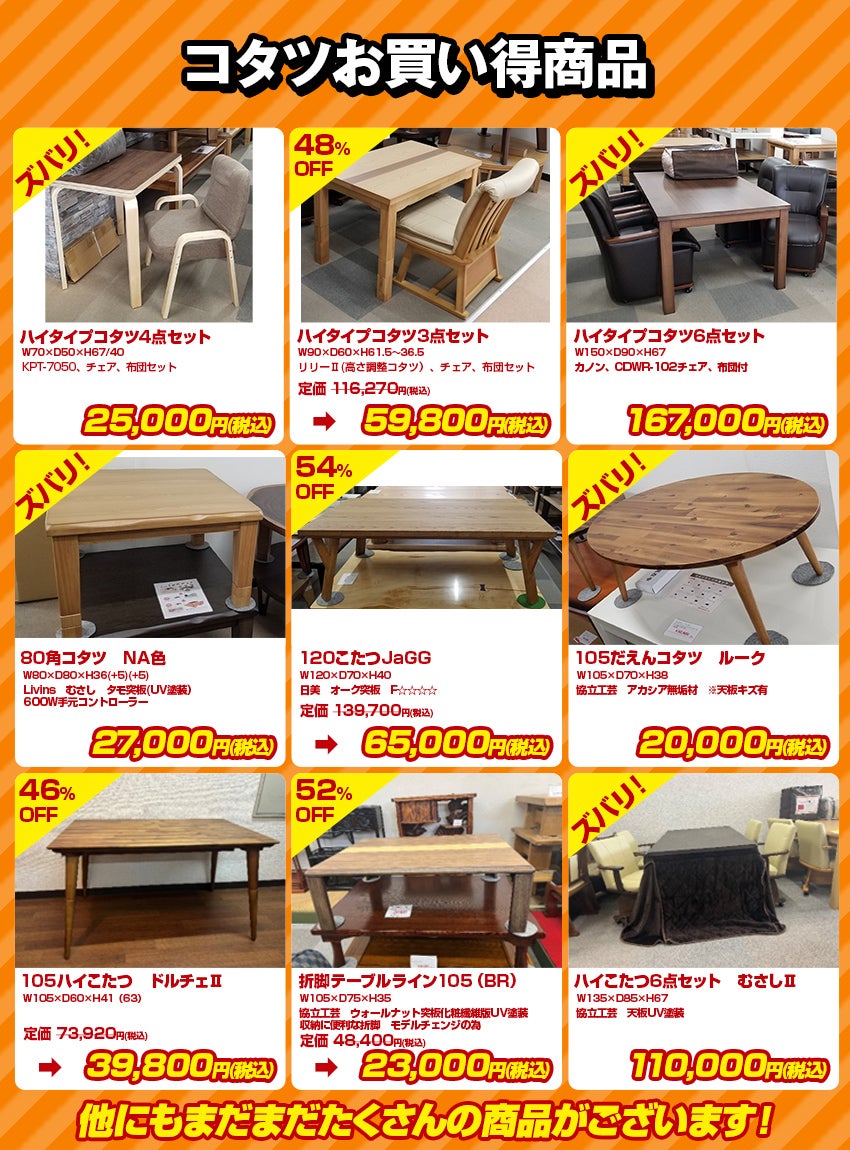 目玉品 コタツ
