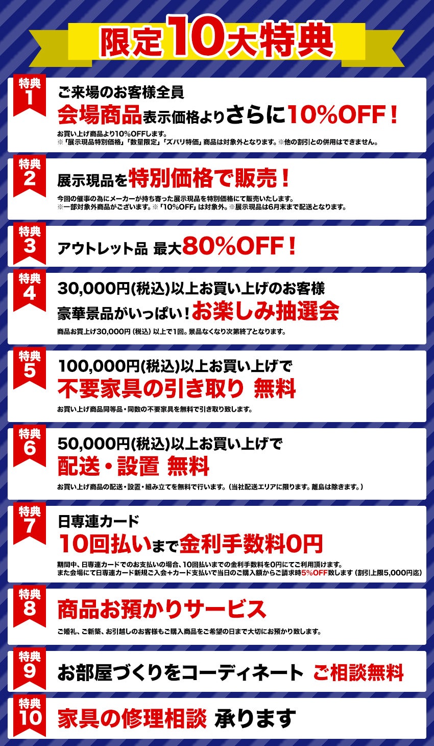 限定10大特典