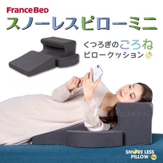くつろぎのごろねピロークッション「スノーレスピローミニ」