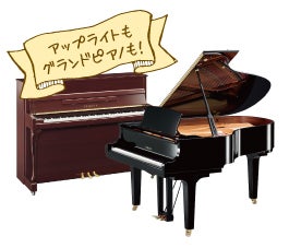 新品ヤマハ・カワイピアノを
お安くご提供!!
アップライトピアノから
グランドピアノまで‥
