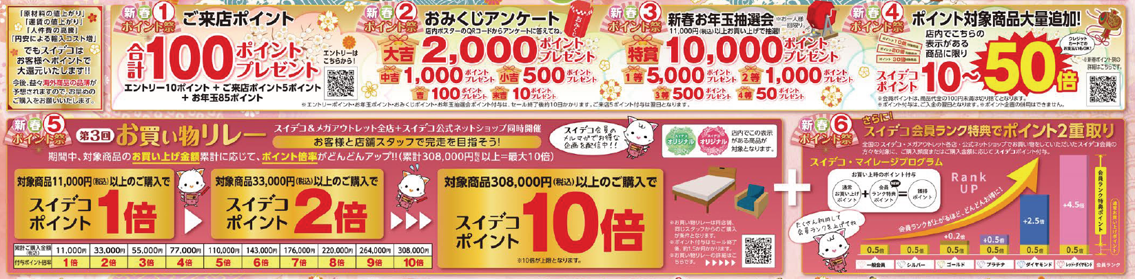 一部お値下げ品とポイントアップ商品をご用意！！