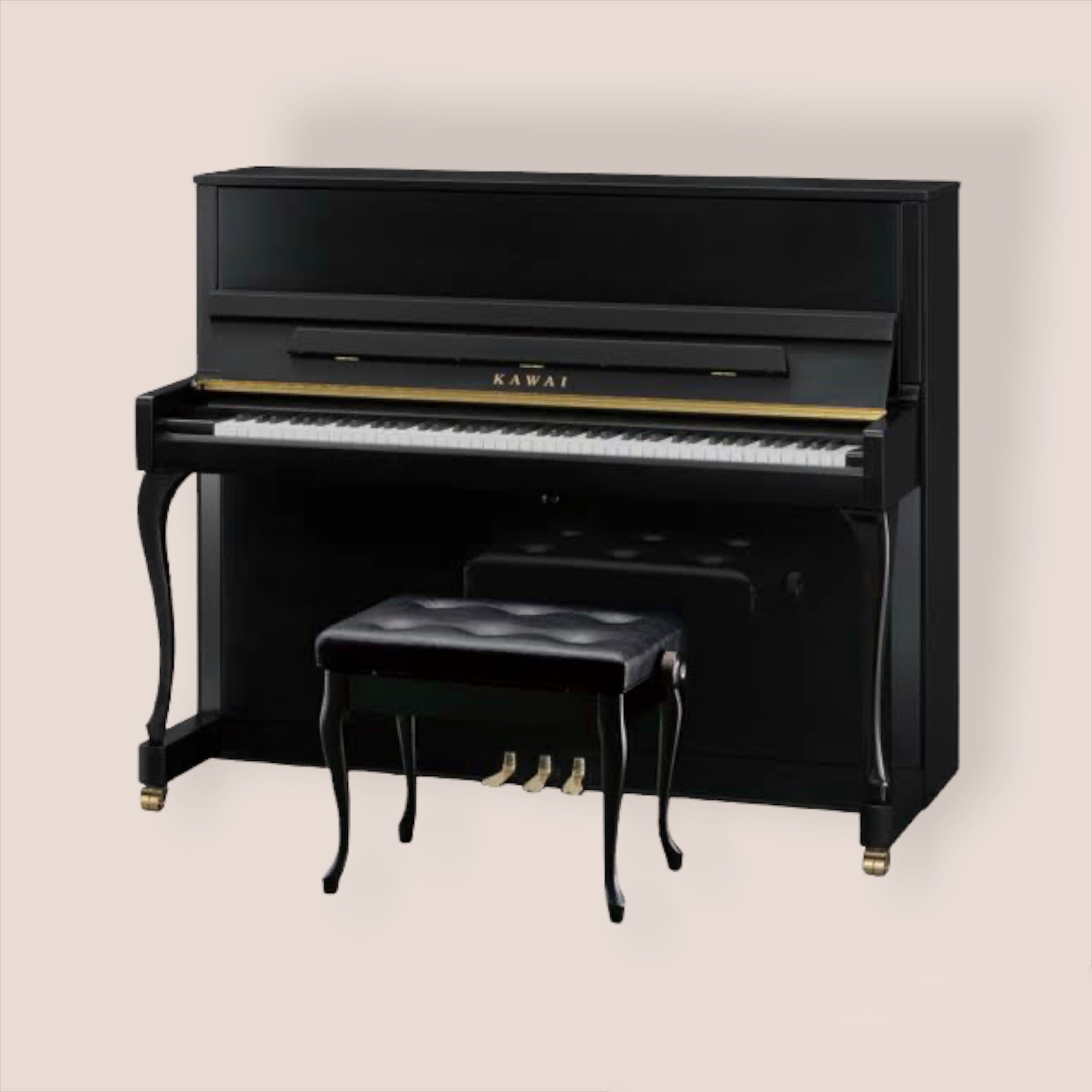 【12月スーパーSALE 15％OFF】 KAWAI KU-1B アップライトピアノ 鍵盤楽器