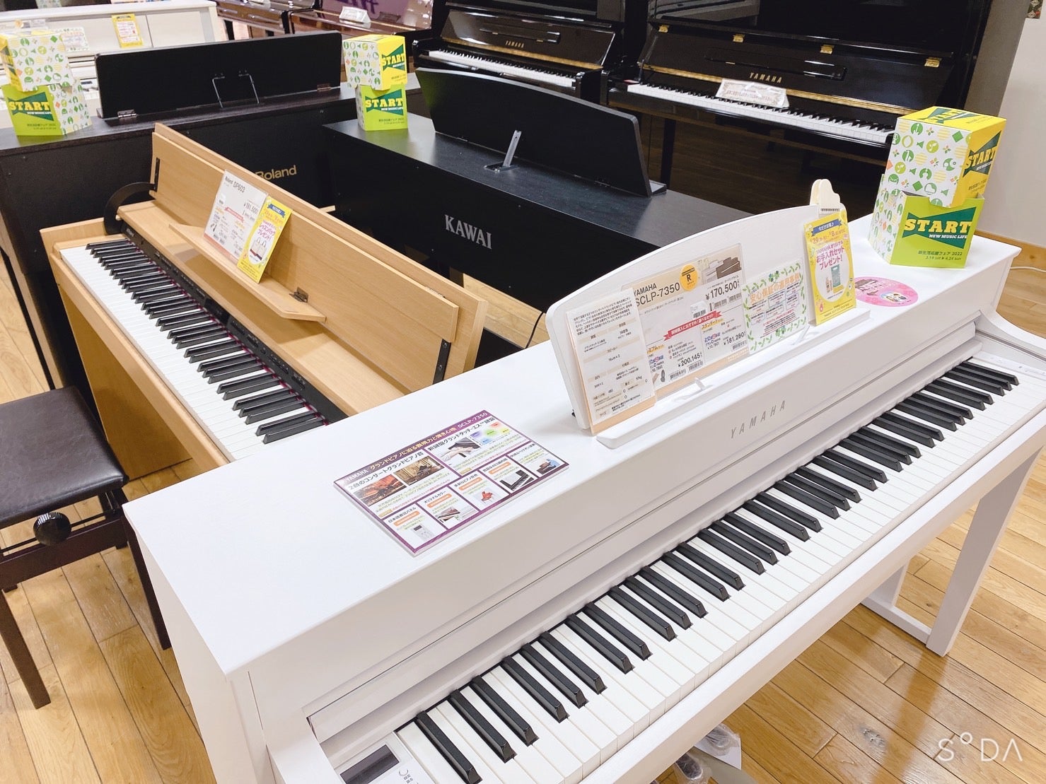 人気の電子ピアノを
わかりやすくご案内
≪当店限定特典もあります！≫