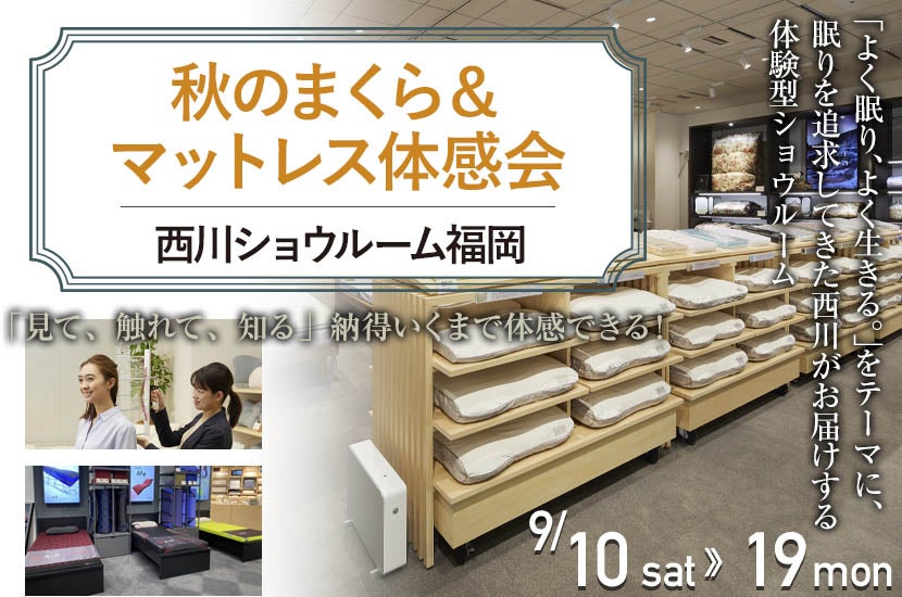 秋のまくら&マットレス体感会