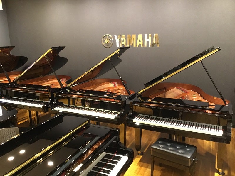 ヤマハグランドピアノ主要モデルを全て展示！展示品１台限りのお買い得品もご用意致します。