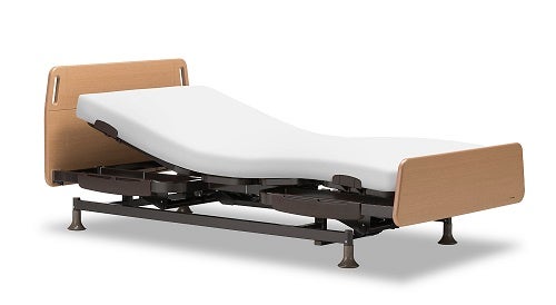フランスベッド　
ベッド端に座る時・座った状態から立ち上がる時の安全性を高めた低床設計の「レステックス」シリーズです。