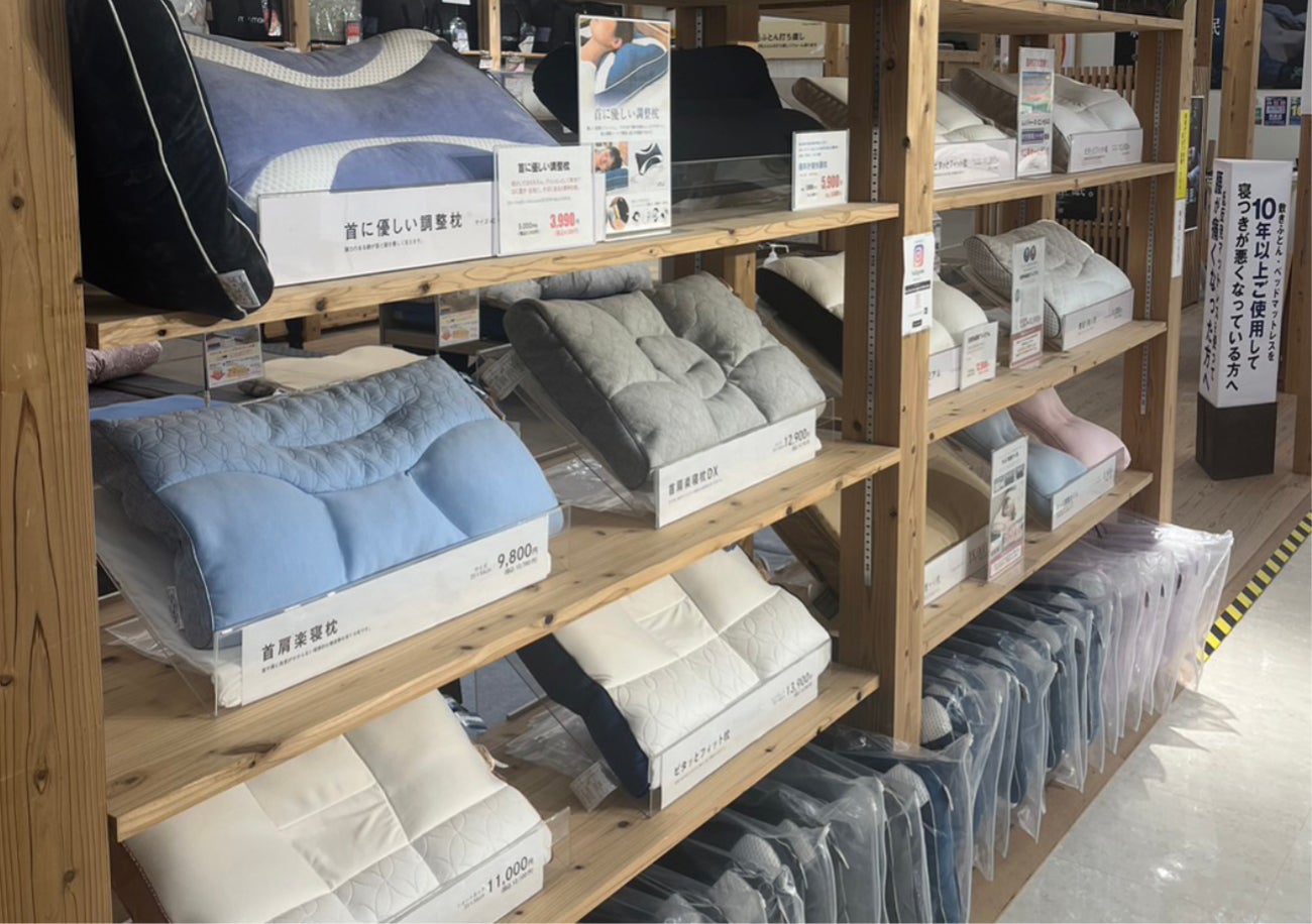 こだわりの枕を多数品揃え‼