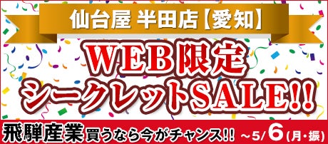 飛騨産業WEB限定シークレットSALE!!