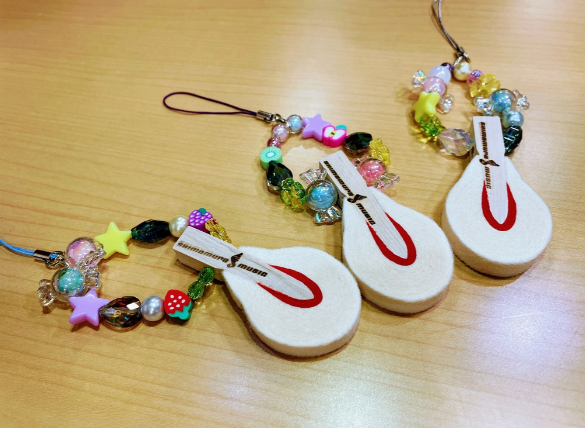ピアノのハンマーでキーホルダーを作ってみよう♪