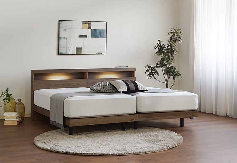 ＬＥＤ照明＆コンセント付きフレーム＋マットレスのお買い得セットをご用意！！