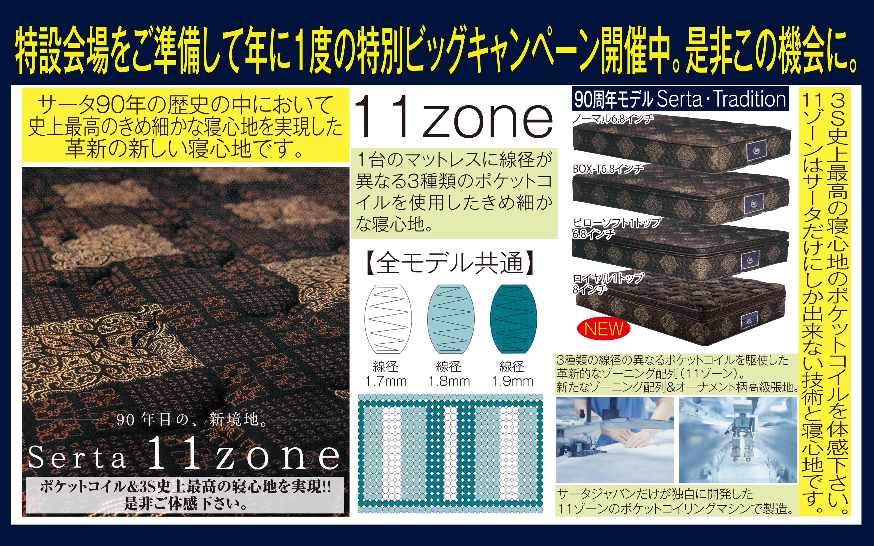 Serta Tradition/11 Zone
サータトラディションシリーズ