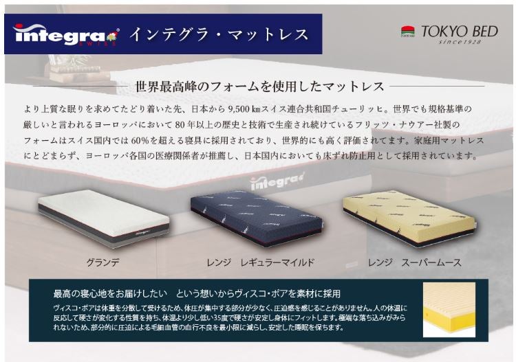 世界最高峰のフォームを使用したマットレス
