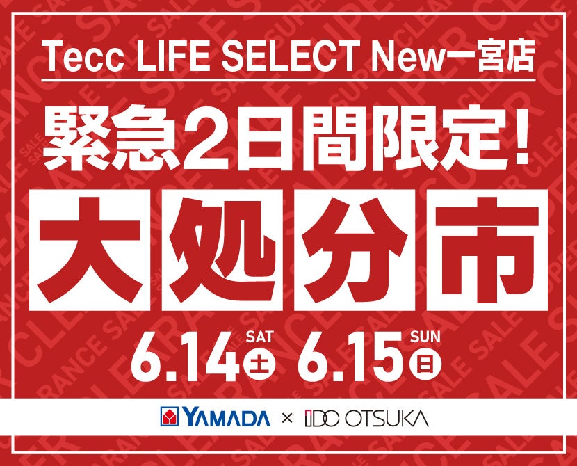 Tecc LIFE SELECT New一宮店　家具インテリア　緊急２日間限定　大処分市