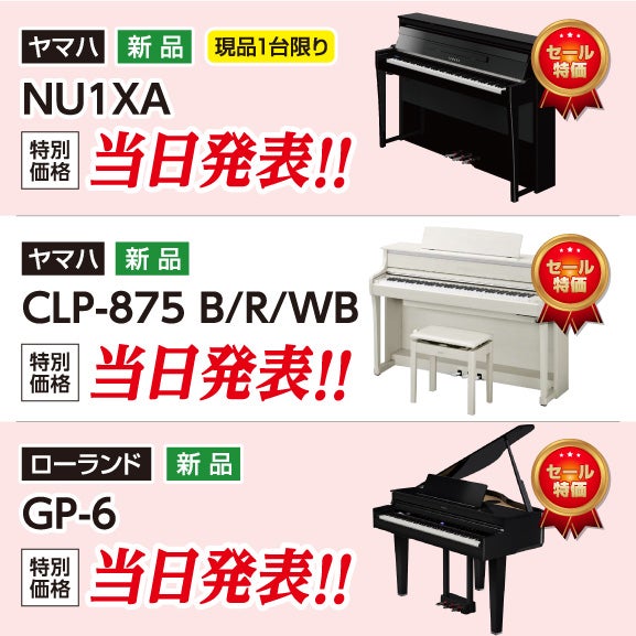 とっておきの一台をお求めやすく！高品質・高音質電子ピアノ！！
台数限定♩即納出来ます！