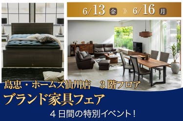 島忠・ホームズ仙川店 ブランド家具フェア