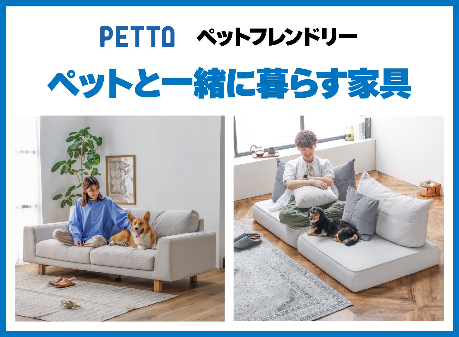 ペットと一緒に暮らす家具🐶
