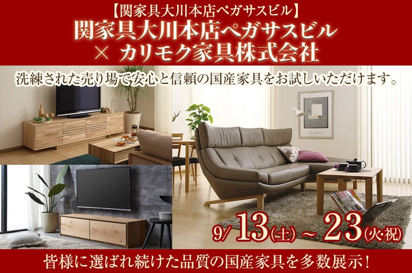 関家具大川本店ペガサスビル × カリモク家具株式会社