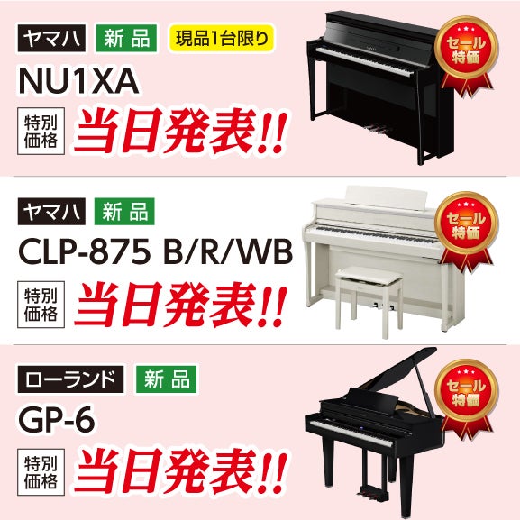 とっておきの一台をお求めやすく！高品質・高音質電子ピアノ！！
台数限定♩即納出来ます！