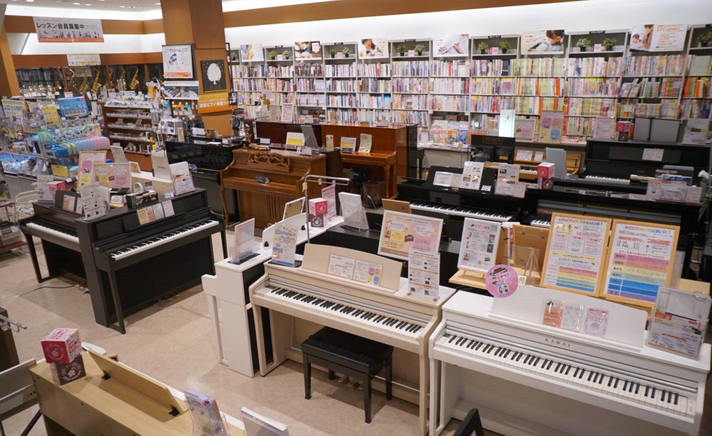 人気の電子ピアノから、ハイブリットピアノを展示！お客様にあわせたご提案を致します！
