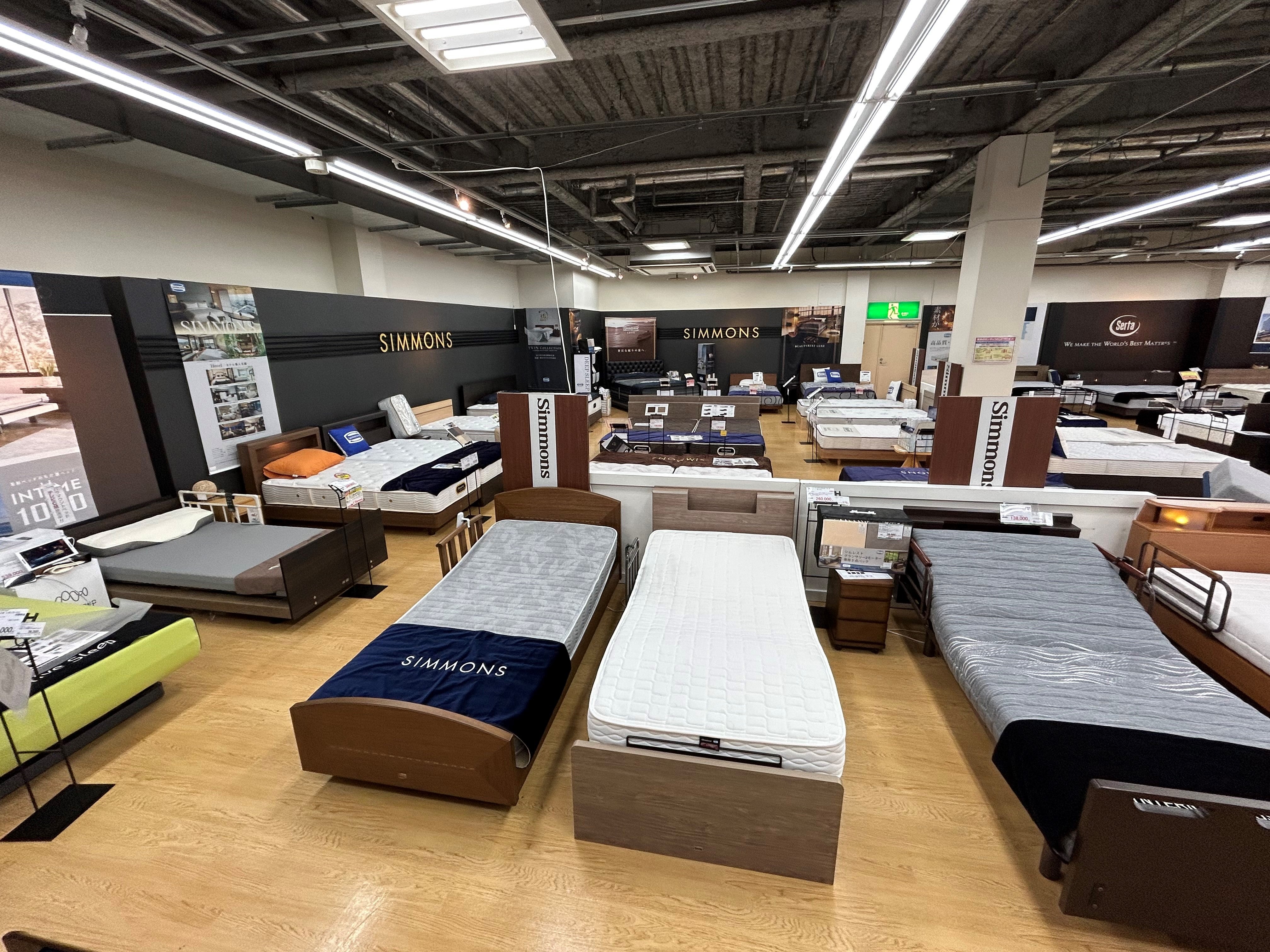 シモンズベッド＆フランスベッドギャラリー高崎クリアランスセール