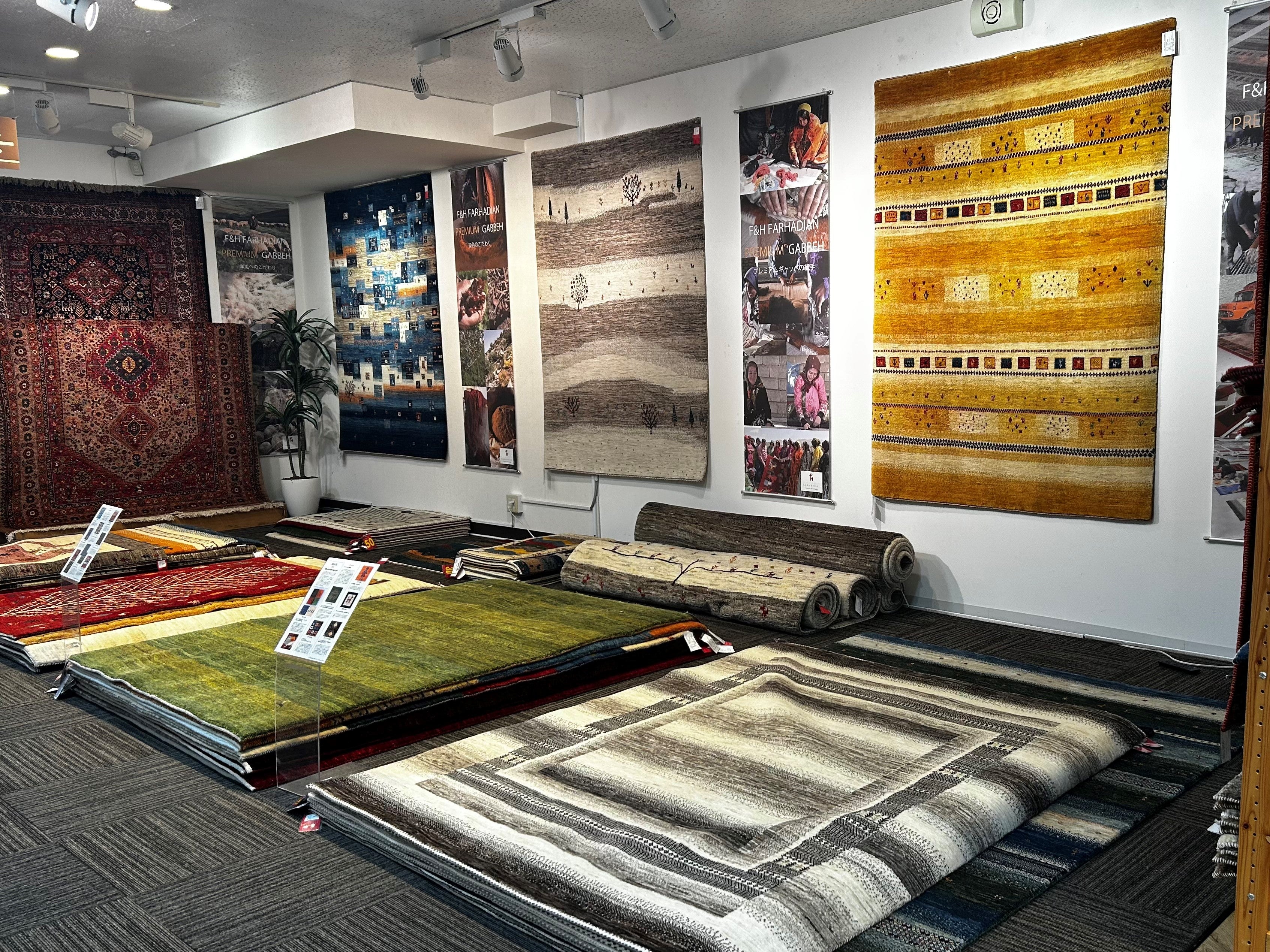 仙台唯一のプレミアムギャッベギャラリー。東北でもトップクラスの展示枚数！！