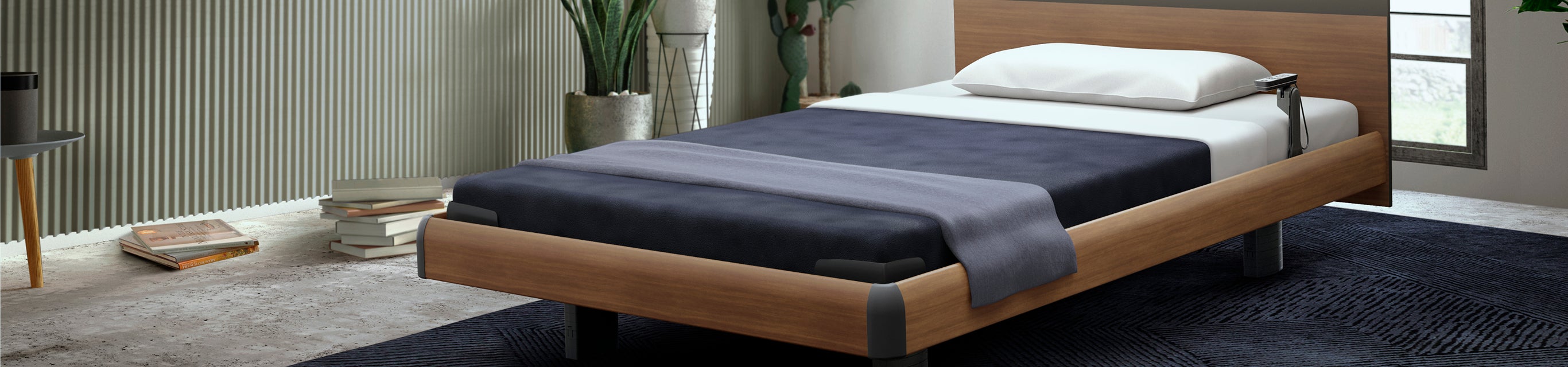 ちょうどいいをあなたに、コンパクトで必要十分な心地よさを備え、寝室に収まりながら将来の安心にもつながります。