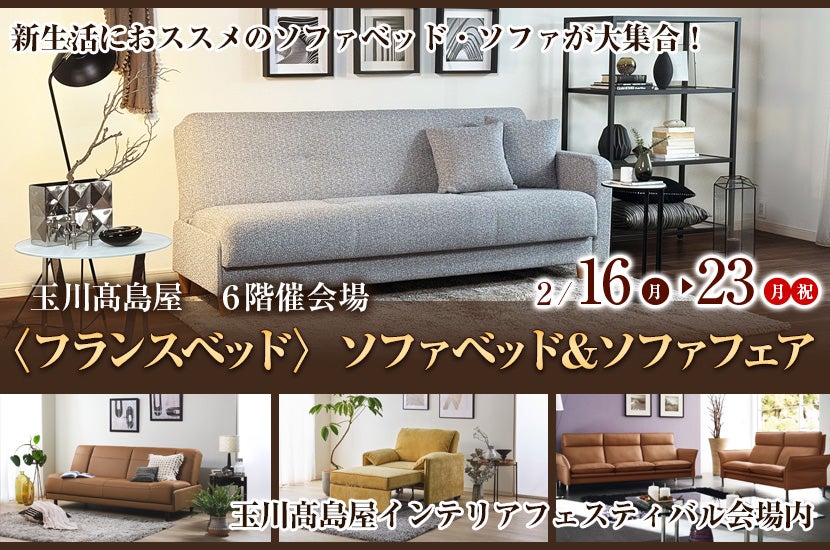 フランスベッド〉ソファベッド＆ソファフェア in 玉川高島屋｜東京都の