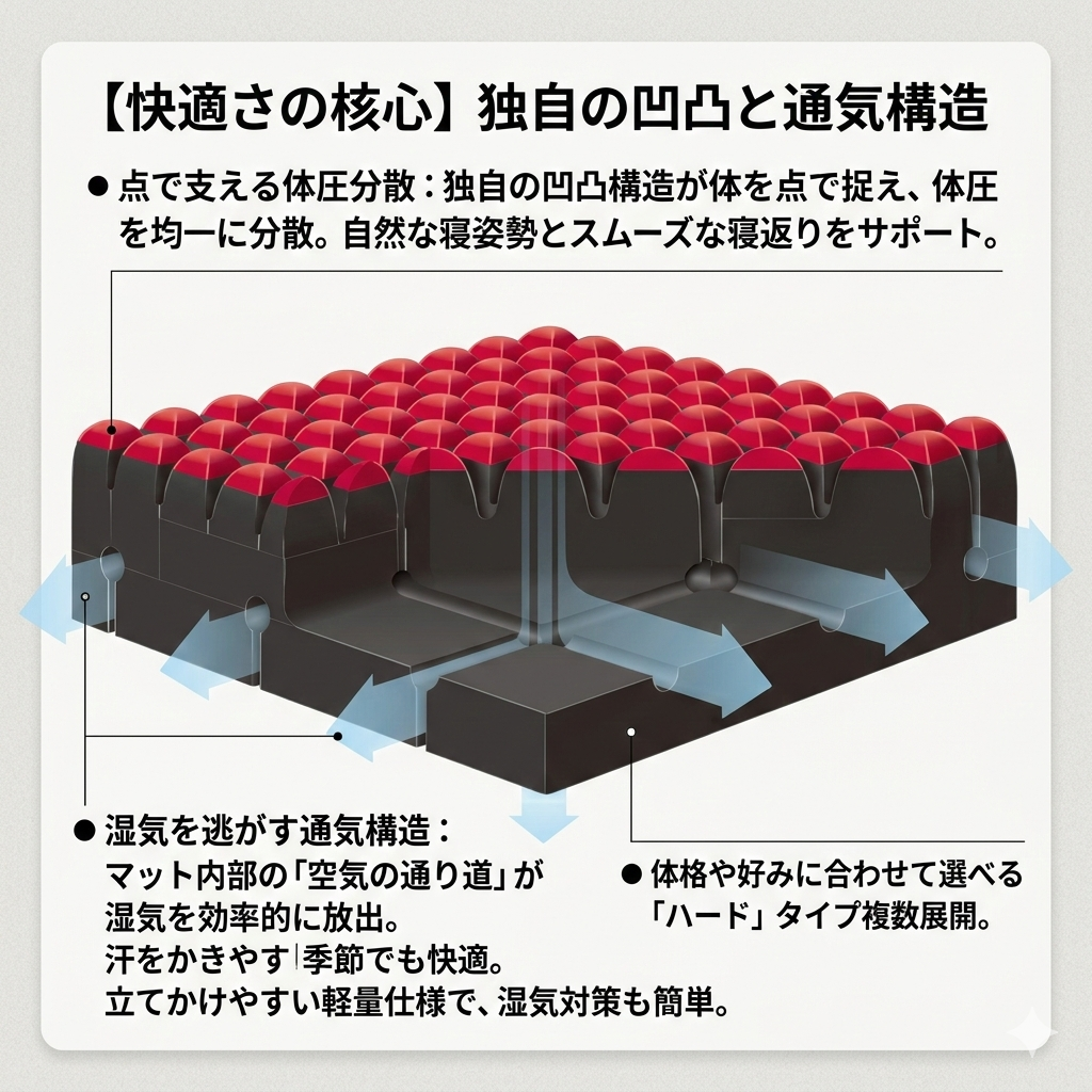 体圧分散 × 高通気。