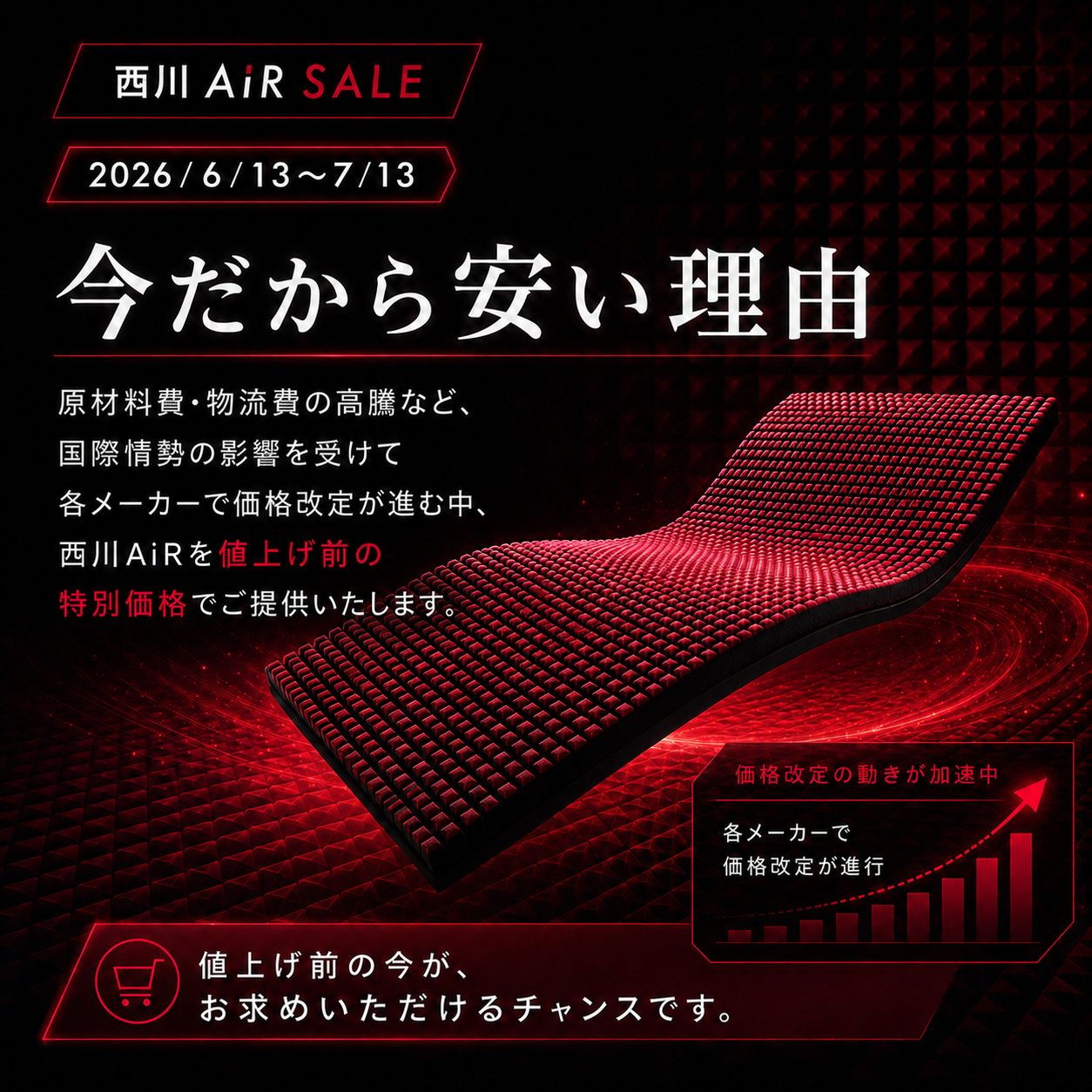 今だから安い理由