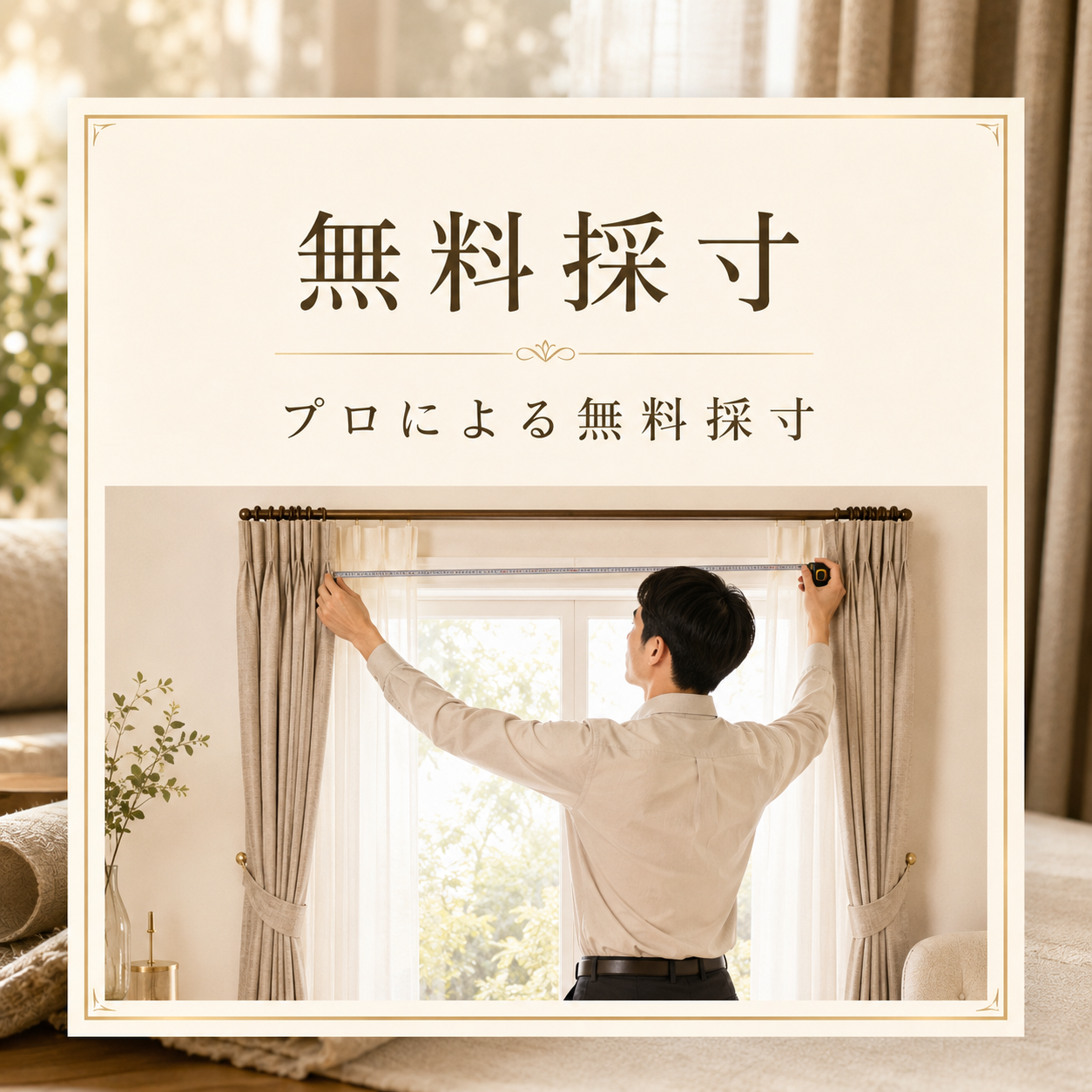プロによる無料採寸