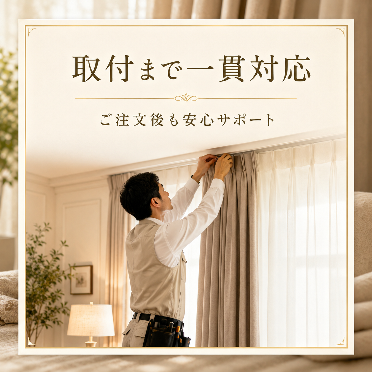 取付まで一貫対応