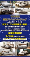 国内ベッドメーカーＮｏ．１のフランスベッドの高品質商品が盛りだくさん！！