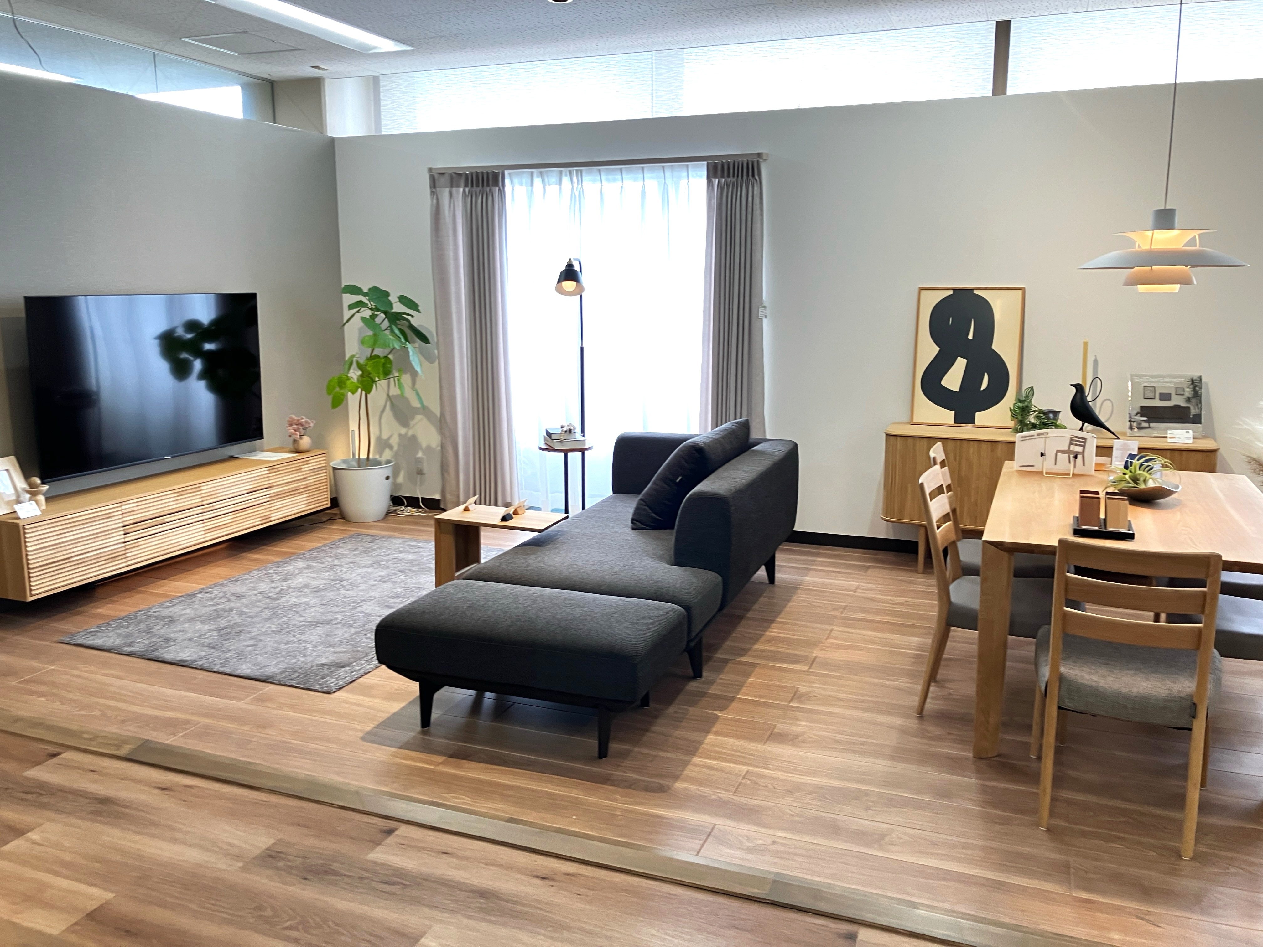 お部屋をイメージした展示ブース。